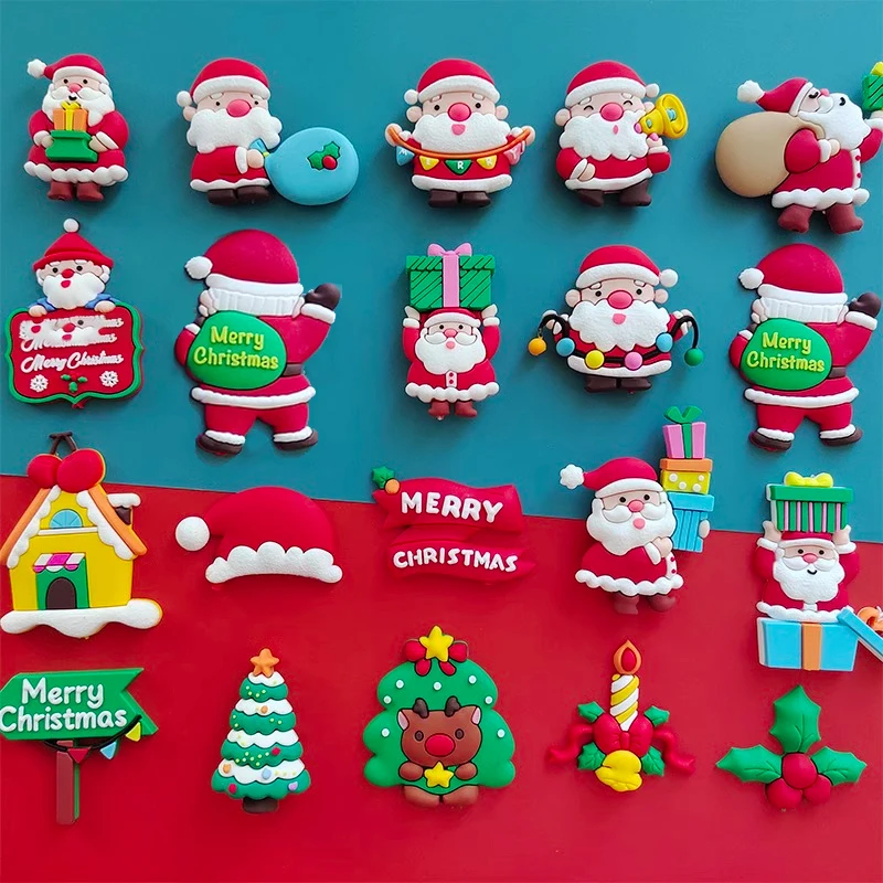 Рождественские украшения для торта Санта-Клаус Олень и сосна Декоративные