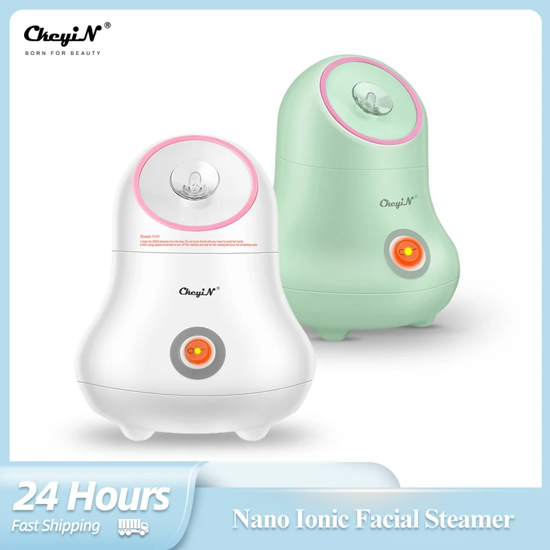 

CkeyiN Nano Ionic Facial Steamer Face Sprayer Humidifier Hot Steamer Moisturizer Beauty Face Sauna Spa Steaming Skin Care Device