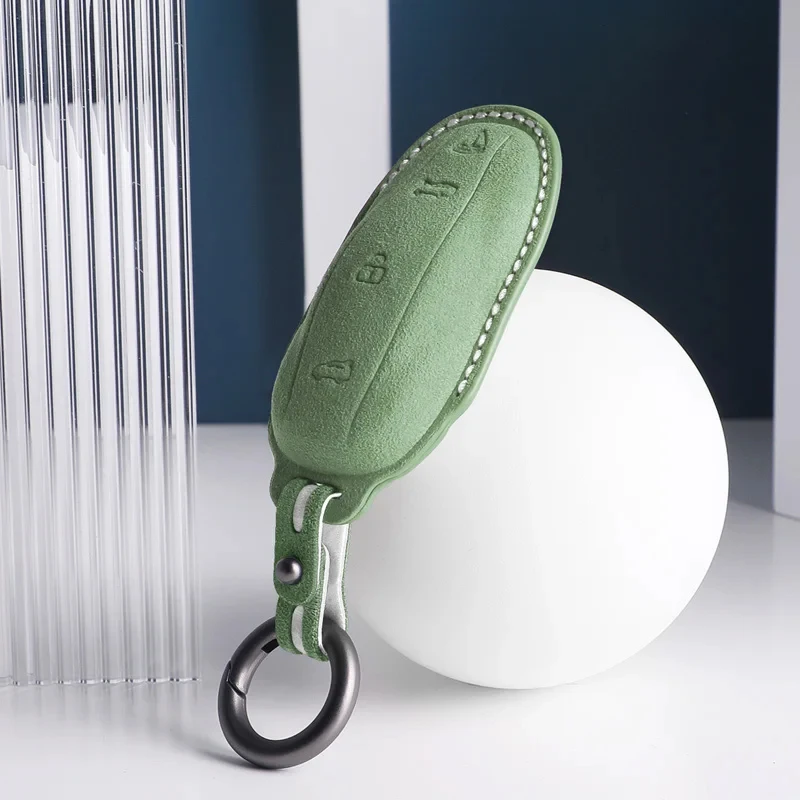 

Для Tesla Model Y Model 3, чехол для автомобильного ключа Alcan tara, защитный чехол с дистанционным управлением, аксессуары для авто украшения