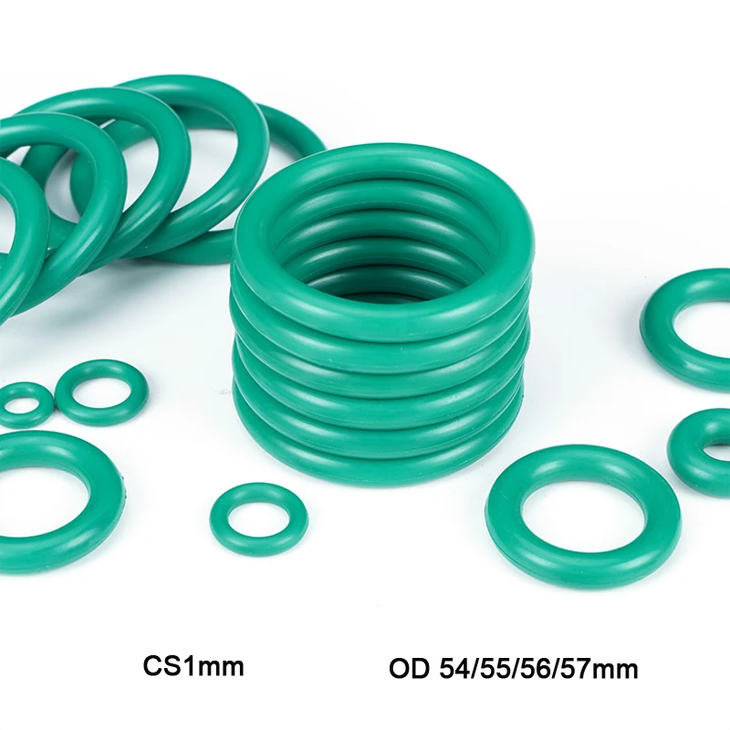 

Уплотнительное кольцо Green FKM 5 шт./лот, уплотнительное кольцо из флюоровой резины, масляная уплотнительная прокладка, диаметр 1 мм, внешний ди...