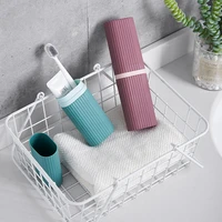travel toothpaste toothbrush organizer pp storage carrying case portable cup outdoor holder 2 in 1