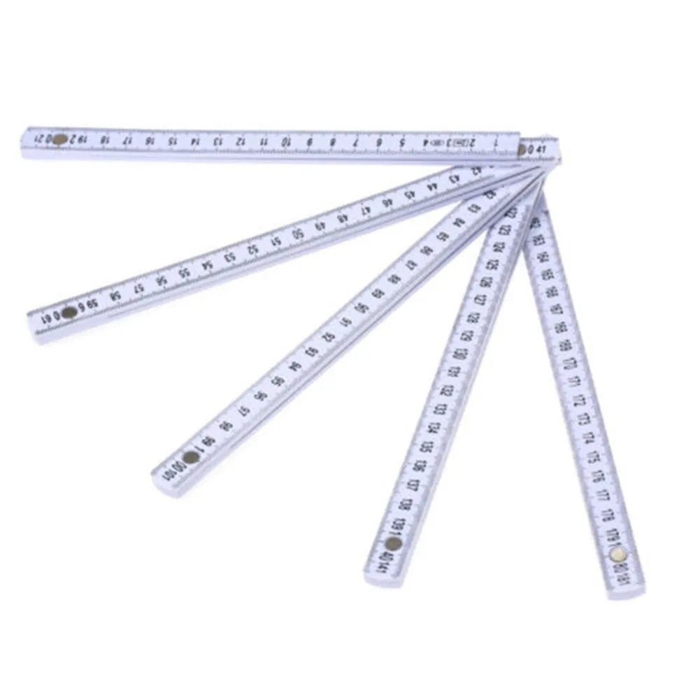 

Slide Folding Ruler Ten-Parts Up 2Meters ABS Plastic Double Sided Fold Folding For Carpenter Measurements Ruler