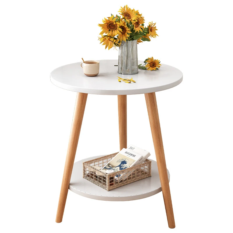 

Прикроватный столик в скандинавском стиле, креативный Простой Маленький журнальный столик, диван для маленькой квартиры, маленький круглый столик в стиле ins