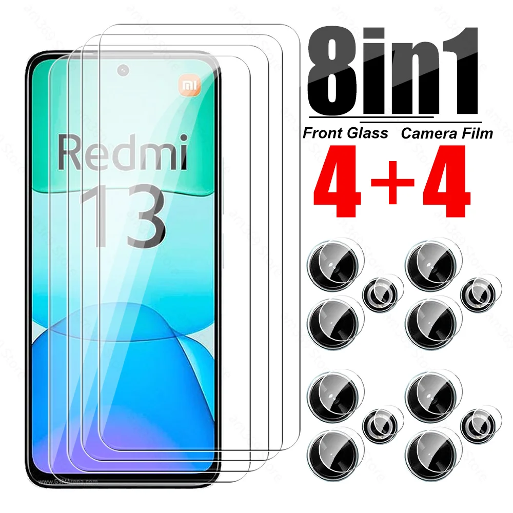 Redmy 13 4G СТЕКЛО 8To1 закаленное стекло для камеры Xiaomi Redmi Redmi13 2024 6 79 дюймов Защитная