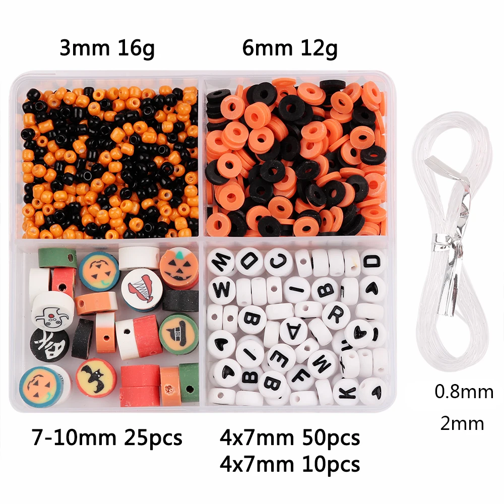 1 Коробка Бусины Из Полимерной Глины Стеклянные Акриловые С Буквами сделай Сам