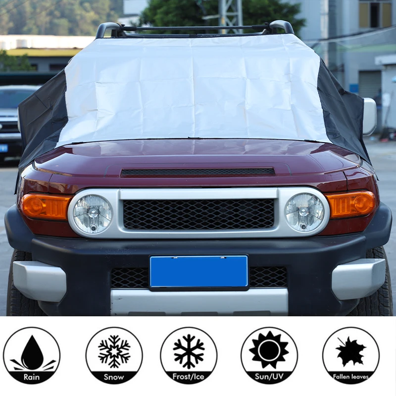 

Car Front Windshield Snow Frost Cover Winter Ice Snow Frost Guard Sun Shade Protector For Toyota FJ Cruiser 2007-2021 Accessory