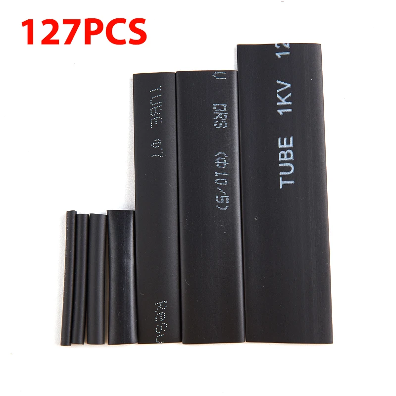 

127Pcs Heat Shrink Cover Protection Cable Electric Cable Waterproof Shrinkable
