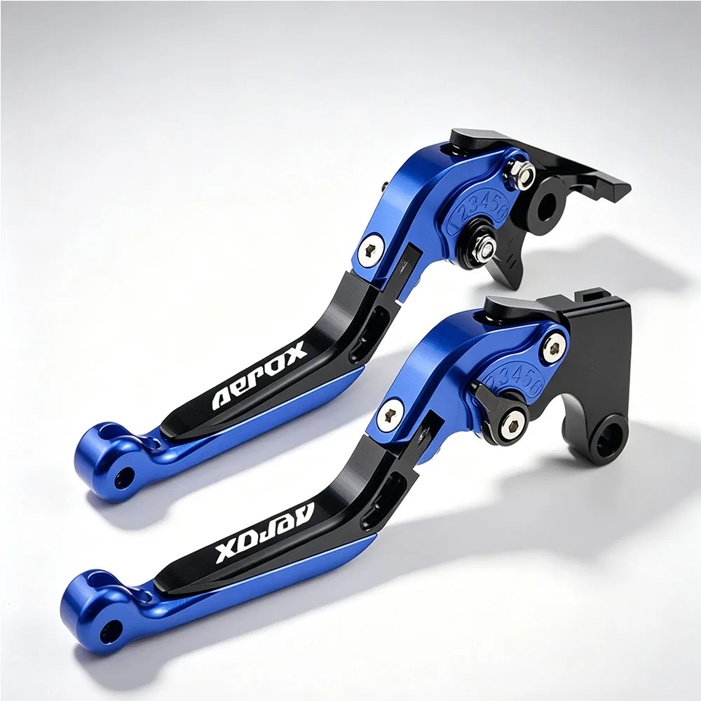 Фото Для Yamaha Aerox NVX155 QBIX125 2017-2019 мотоциклетные рычаги тормоза и сцепления из алюминия, изготовленные методом ЧПУ, регулируемые, складные, выдвижной комплект. №2