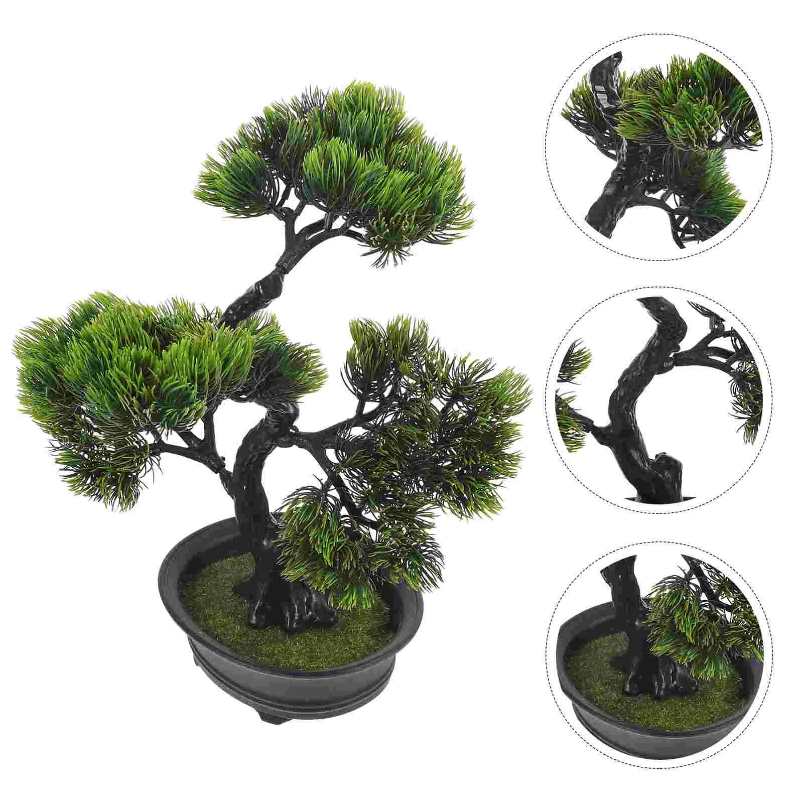 

Artificial Potted Fake Desk Small Plants Decor Bonsai Tree Decorative Ornament