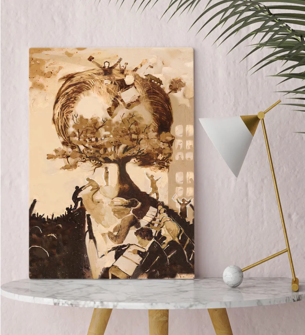 

BK Подарочный atatюрk Temalı холщовый стол 30x50cm-41