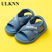 ulknn boy cream colored cloth sandals fashion sandals childrens shoes summer of breathable baby cool private beach slippers