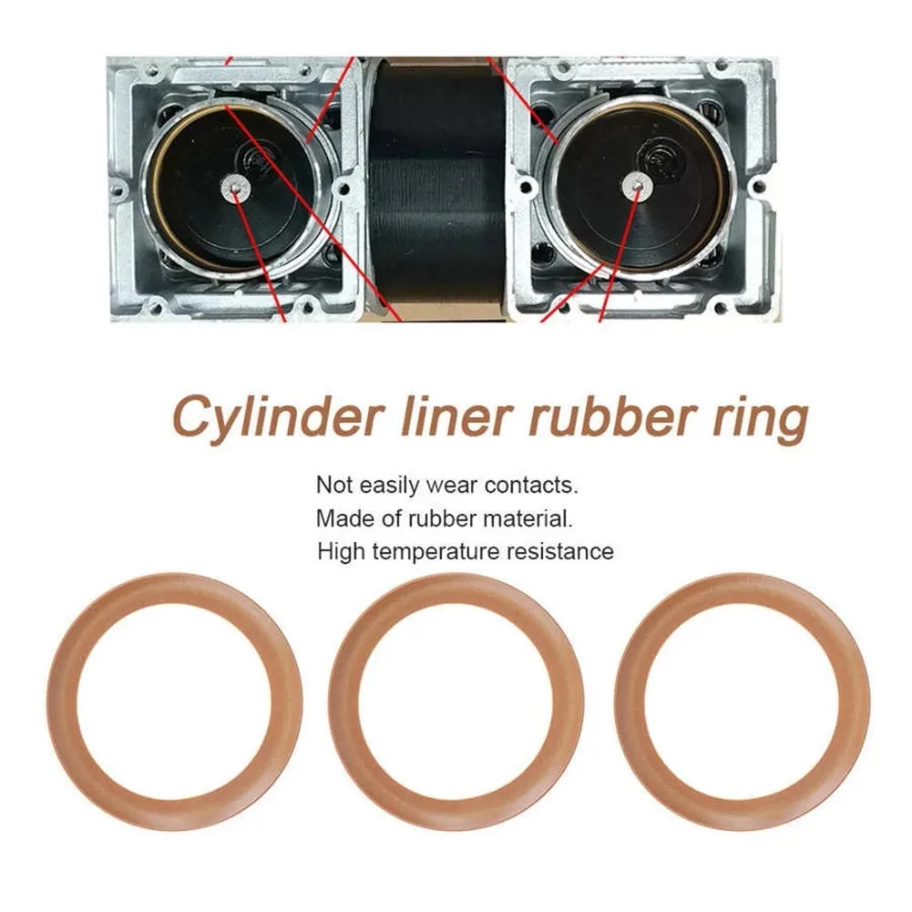 

1PC Air Compressor Piston Rings PTFE Rings Rubber Air Pump Piston Rings High Temperature Resistance For Power Air Tools Parts