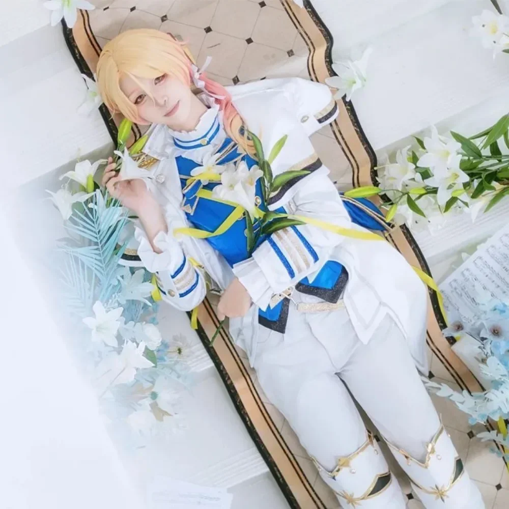 Фото Костюм Тенмы Цукасы (версия White Lily) из игры Project SEKAI, униформа для косплея, для вечеринок, шоу, Comic Con №2