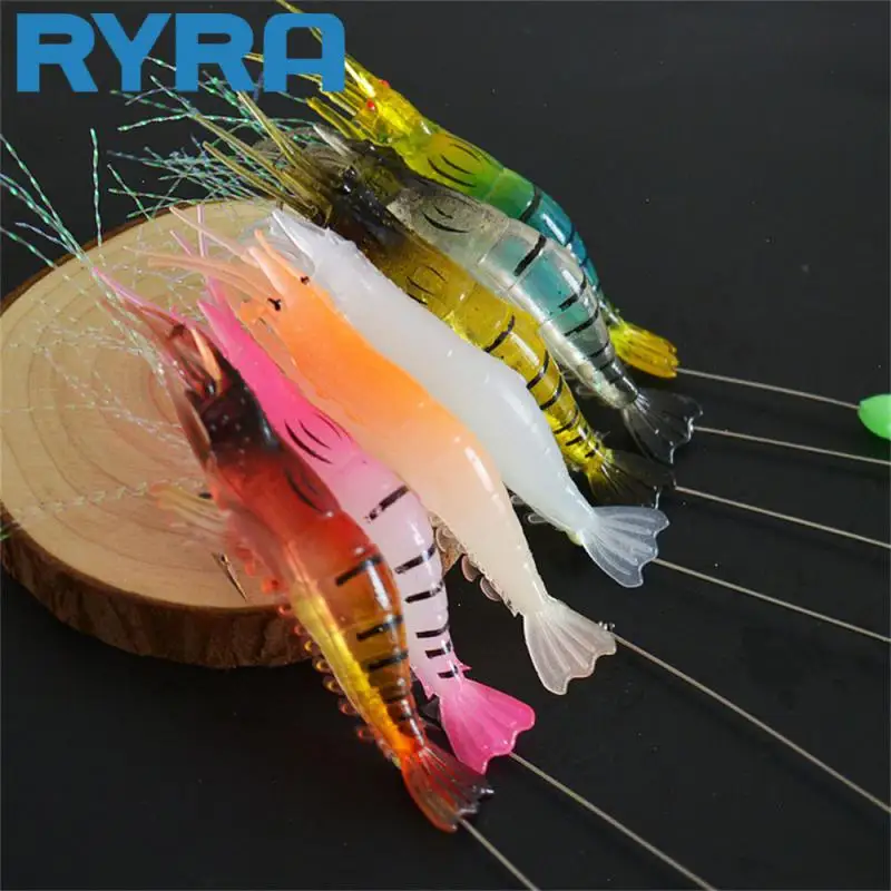 

Shrimp Fishing Lure Soft Lifelike Luminous Silicone Fishing Activity Lure Quid Jigs Lure Artificial Fishing Lure Luminous Shrimp