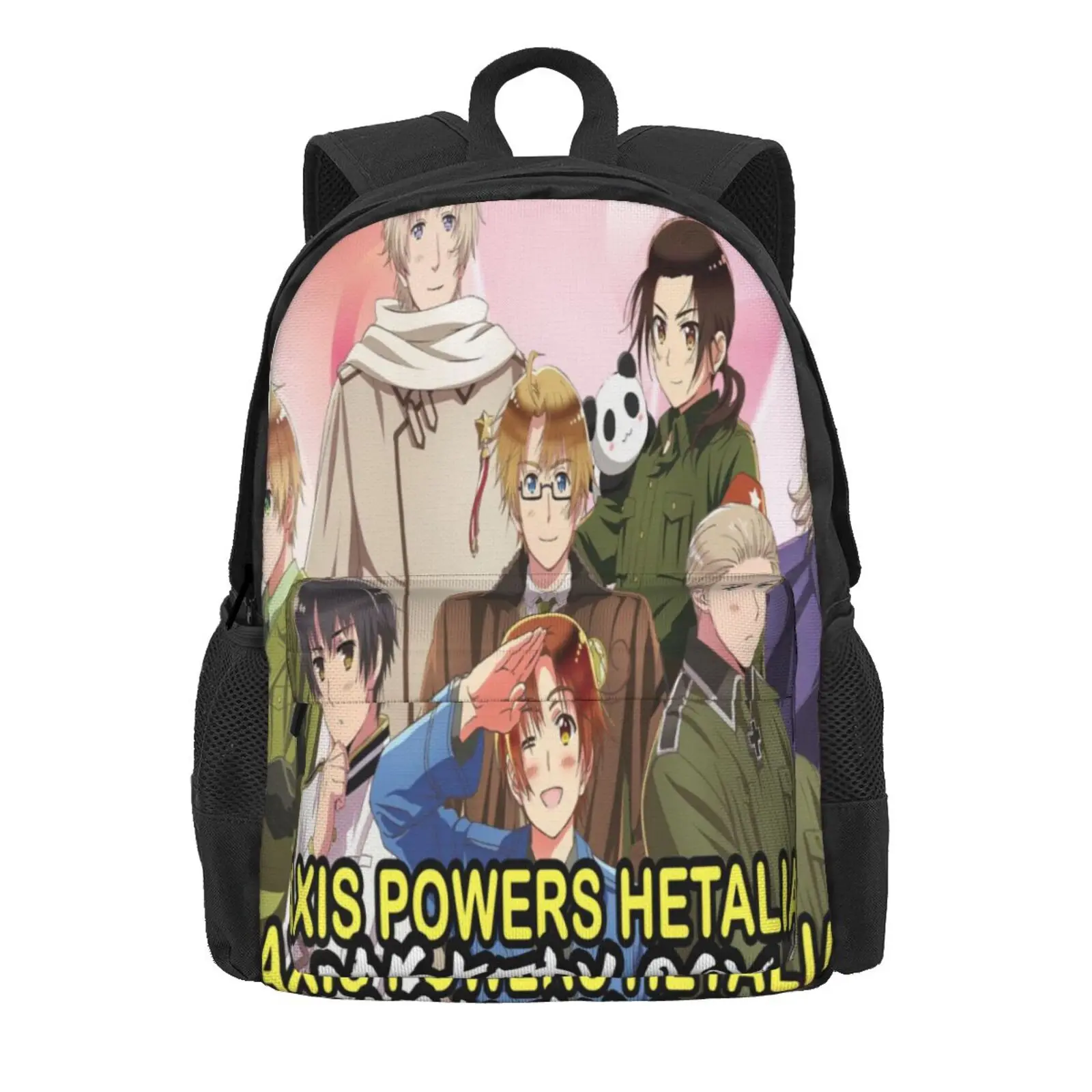 

Axis Powers Hetalia 2 school bags Female Bag Backpack Black Ita Bag Travel Bags Travel Bag Bagpack