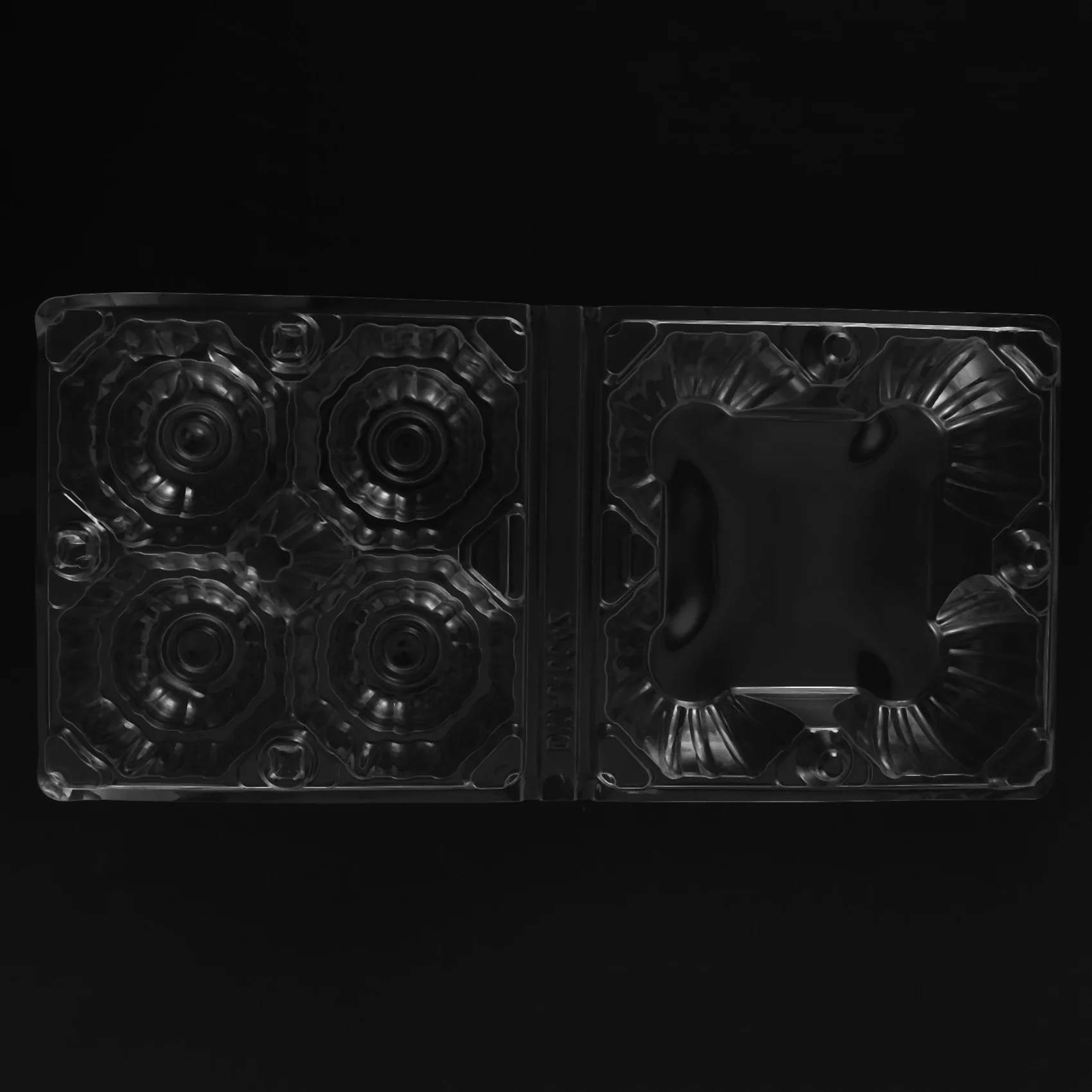 Пластиковые коробки для яиц 50 шт. большой прозрачный держатель семейного