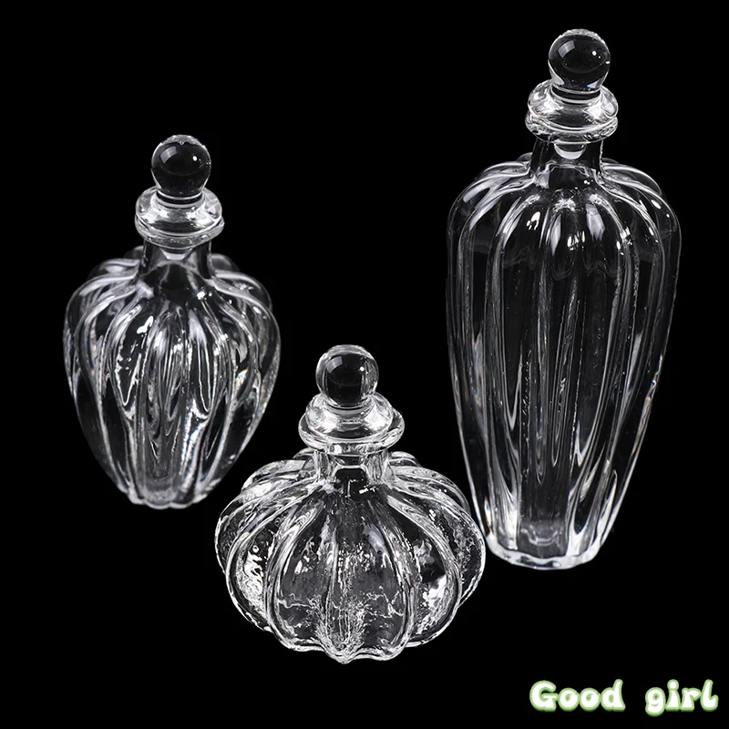 

1:12 миниатюрная стеклянная бутылка для хранения кукольного домика, стеклянная пробка, крошечная фотография, декор для кукольного домика, ак...