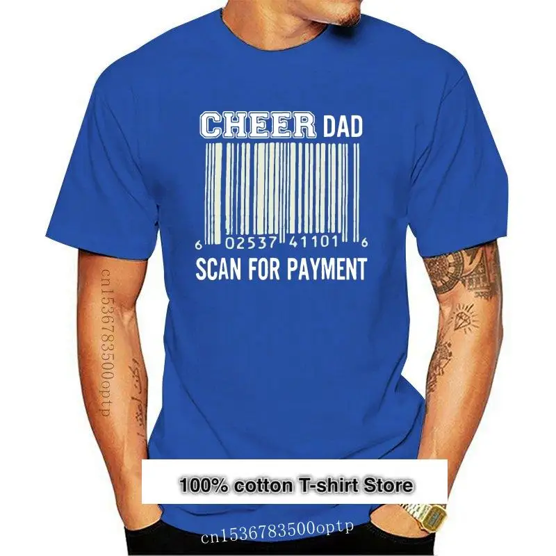 

Camiseta Unisex de ropa para hombre, camiseta divertida de animadoras, PEDIDO AHORA, Cheer Dad Scan For Payment