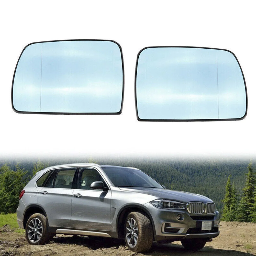 

1Pc Or 1 Pair Mirror Glass For BMW E53 1999-2006 Blue Heating Door Side Rearview Mirror Glass 51168408797 51168408808 CRD000230