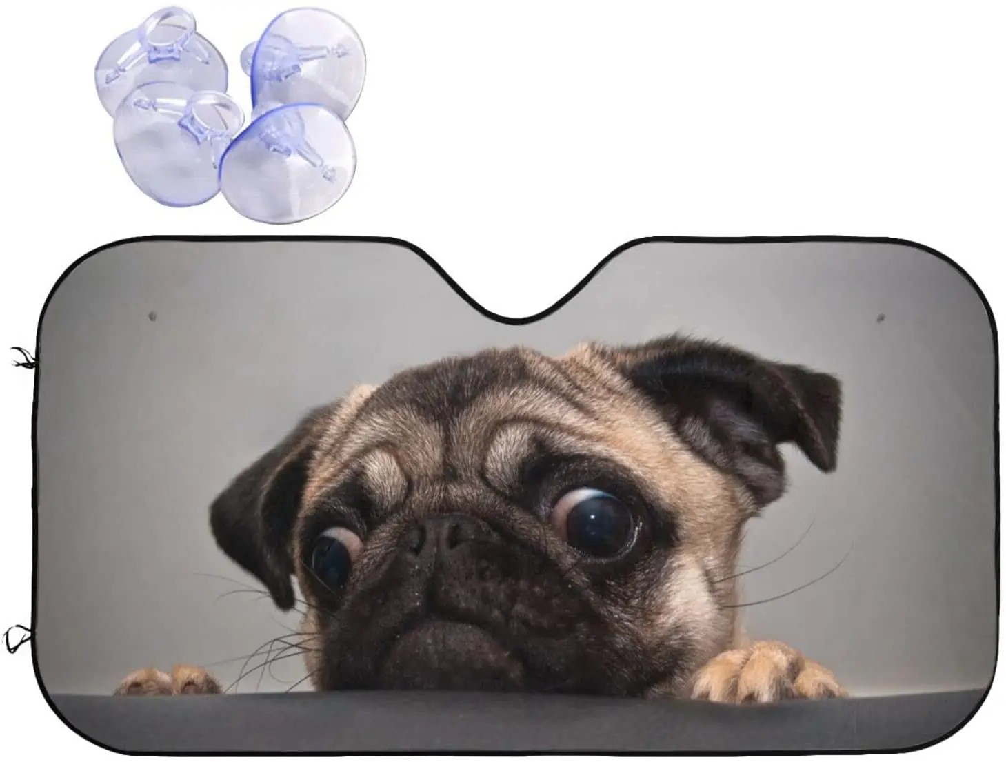 

Солнцезащитный козырек для лобового стекла автомобиля мопса собаки Солнцезащитный козырек складной козырек для грузовика внедорожника