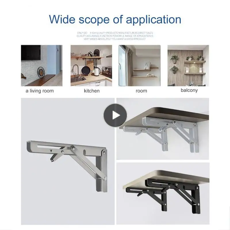 

Кронштейн для настольной полки из нержавеющей стали, треугольный складной угловой кронштейн, скамейка, мебель, тяжелая поддержка, складной ...
