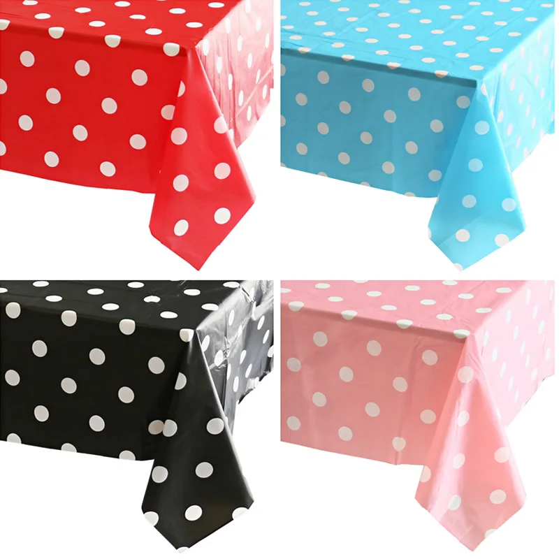 

Reusable PE Table Cloth Children Kids Birthday Party Decoration Rectangle Tablecover Supplies Disposable Tablecloth 137X274CM