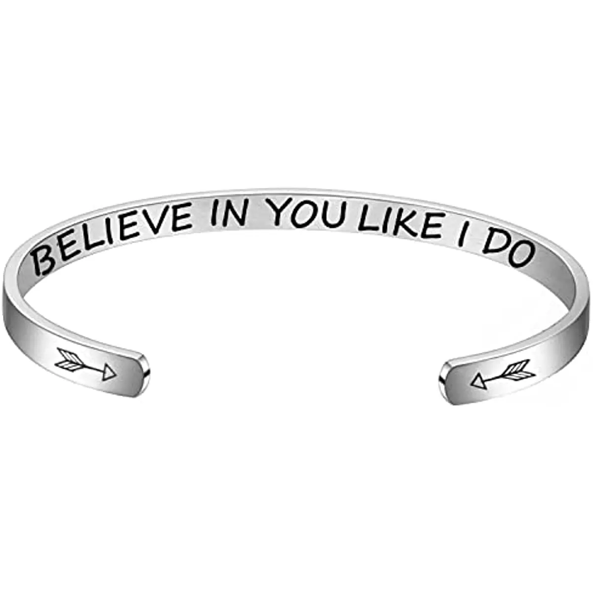 

New inspirational bracelet for women girls personalized inspirational mantra carving 316L stainless steel jewelry bracelet