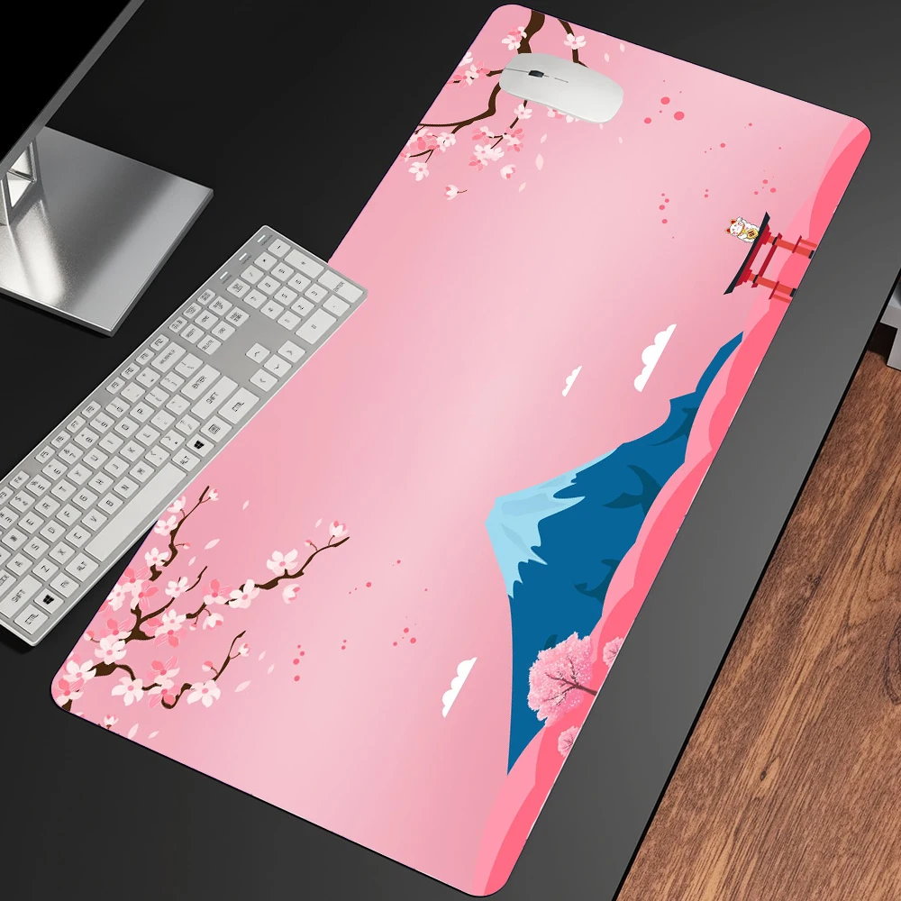

Pink Anime Computer Desk Mouse Pad Gamers Mat for Creativity Mount Fuji Rubber Mouse Pads Laptop Free Shipping Keyboard Gaming