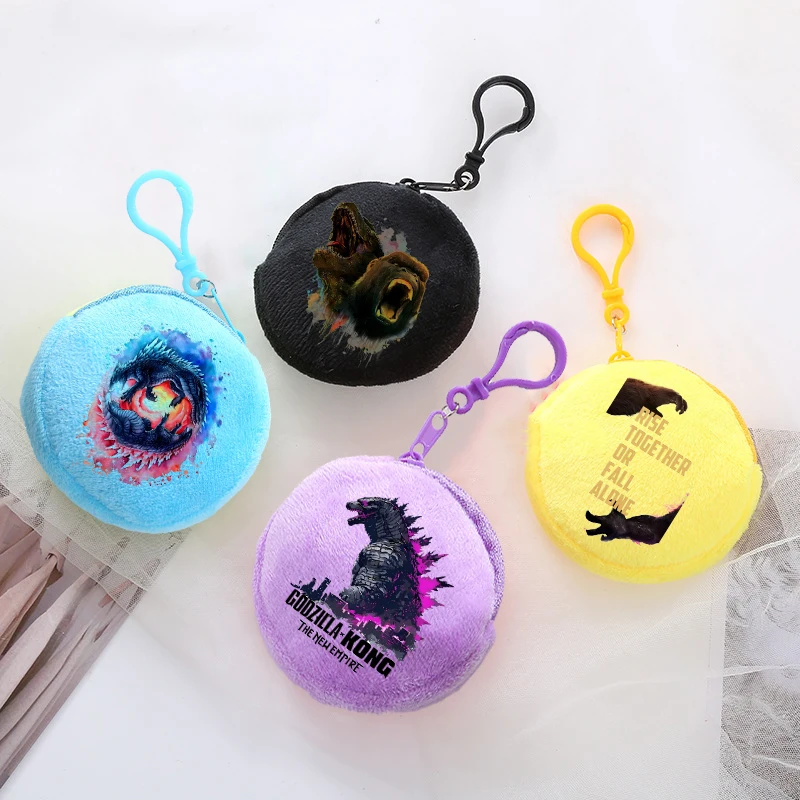 Плюшевый кошелек для мелочи Godzillas VS KingKongs новый в стиле аниме с фигурками монстров