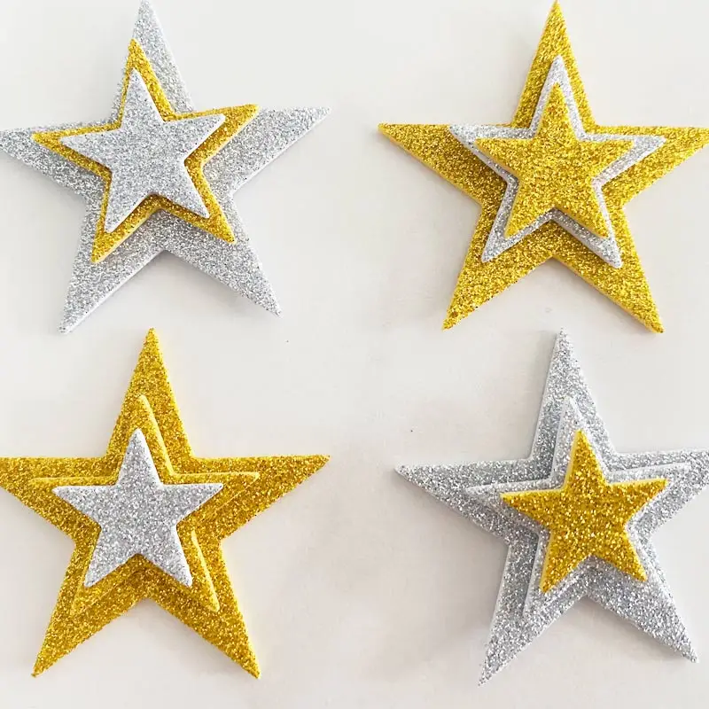 Рисунок 5 - Золотые и серебряные пенные наклейки