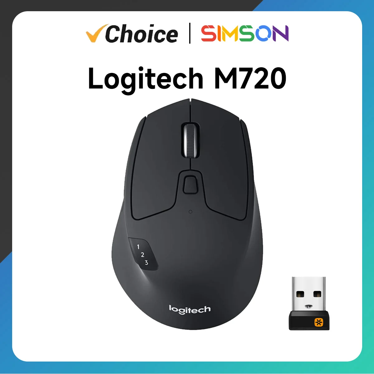 Мышь Logitech M720 для триатлона, беспроводная, 1000 DPI, 8 кнопок