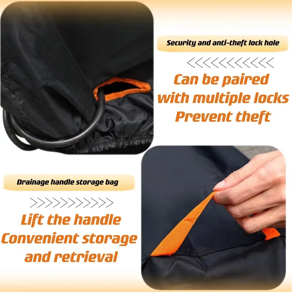 Для Royal Enfield Meteor 350 толстый 300D серебряное покрытие ветрозащитный чехол для