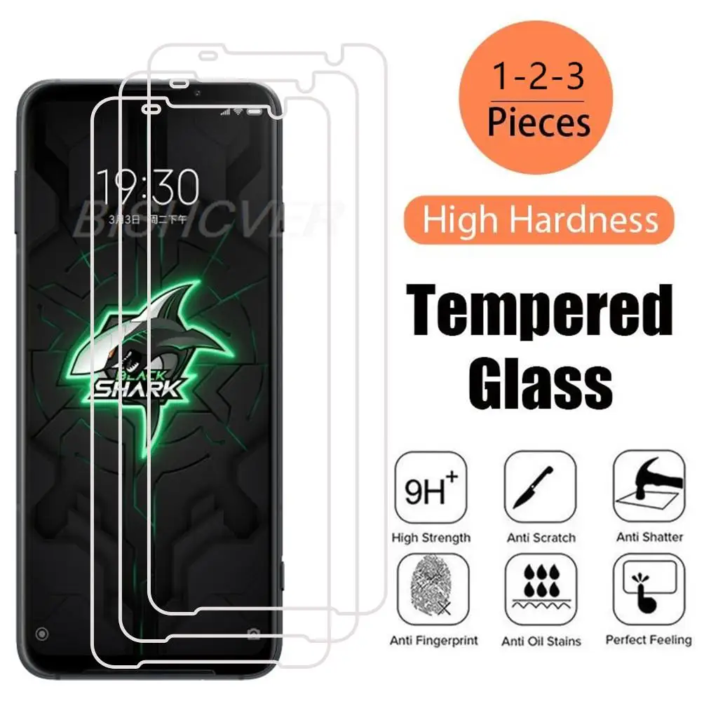 

9H HD Tempered Glass For Xiaomi Black Shark 3 Shark3S Protective Film ON For Xiaomi Black Shark 3 Phone Screen Protector Cover