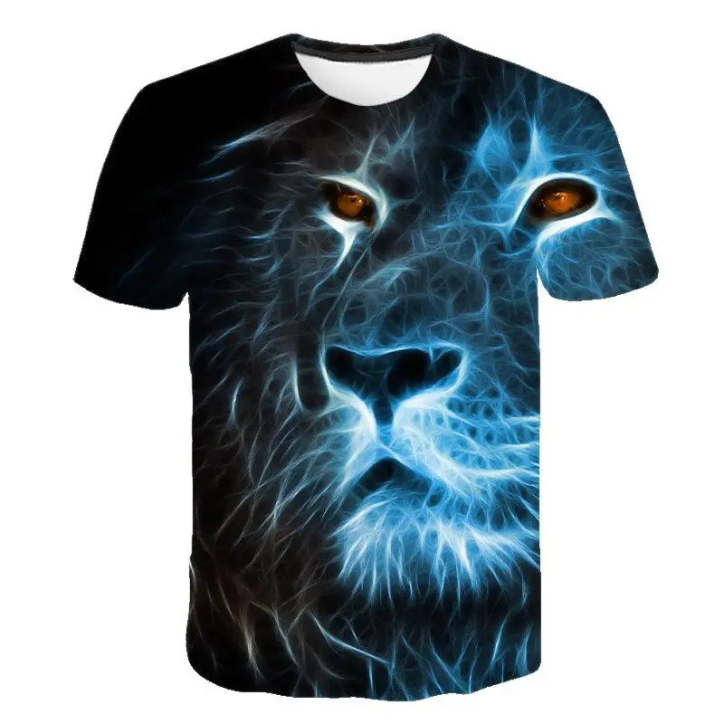 

New Summer 3D Printed Lion T-Shirt Sweatshirts Streetwear Men Women Boy Girl Kids Casual Cool T shirt Short Sleeve Tops Ropa