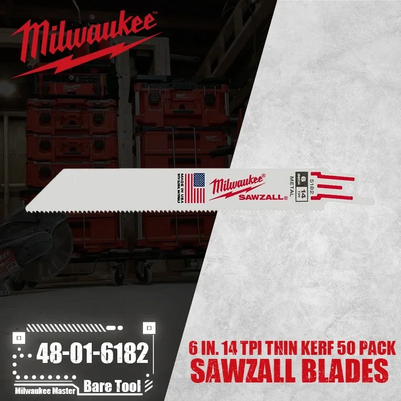 Лезвия Kerf SAWZALL 48-01-6182 6 дюймов. 14 тонких лезвий 50 шт