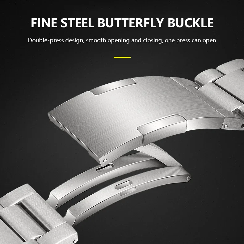 Luxury Titanium Alloy Strap for Huawei Watch Ultimate GT2 GT3 Pro 46mm 22mm Sport Watch Band for Samsung Gear S3 Watch 3 Loop