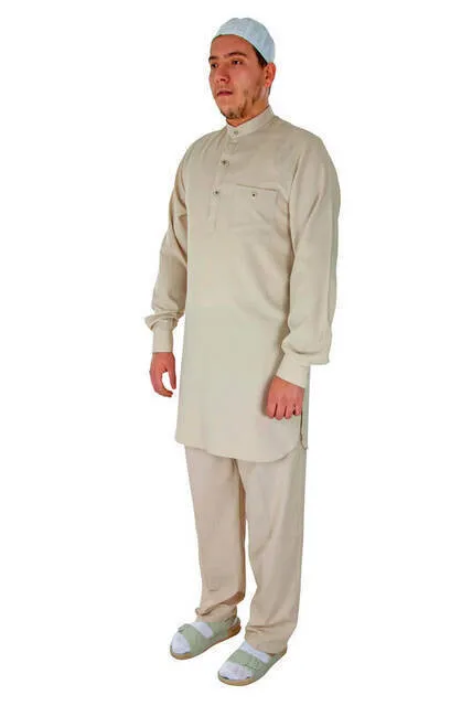 IQRAH Hajj and Umrah Outfit-Afghan Team-Cream-2416