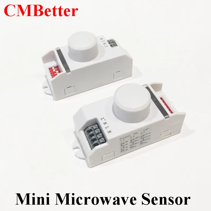 

Newest arrival Mini indoor lighting ceiling switch motion sensor AC220V-240V microwave radar body sensor detector 360 Degree