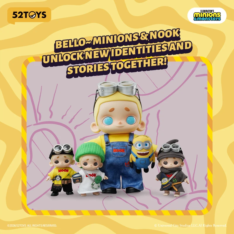 Фото Плюшевая фигурка 52TOYS NOOK & MINIONS, коллекционная аниме-фигурка, украшение, игрушка-сюрприз, подарок №1