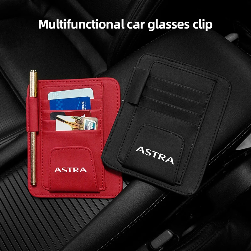 

Car sun visor storage bag For OPEL ASTRA Card Glasses Storage Holder Sunglasses Holder car business card holder bill holder