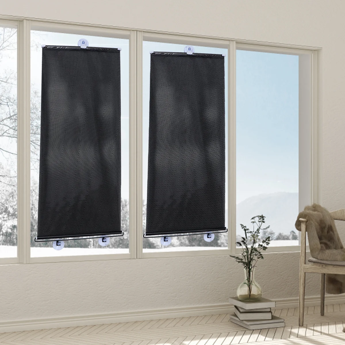 

Blinds Curtain Blackout Window Shades Roller Suction Sunshade Door Shade Windows Sun Curtainsportable Drape Temporary Cup