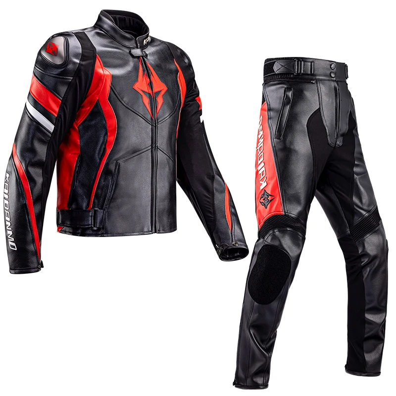 

Men's women's Motorcycle Racing Riding Jacket AVRO PU Microfiber Leather Jacket Waterproof Lining