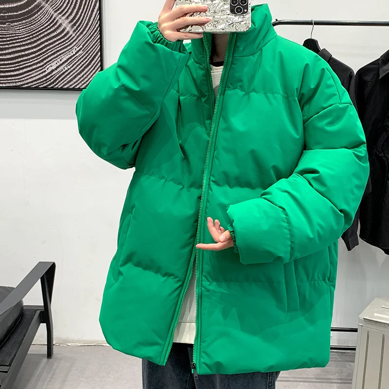 Повседневные мужские однотонные куртки с хлопковой подкладкой Осень-зима 2023