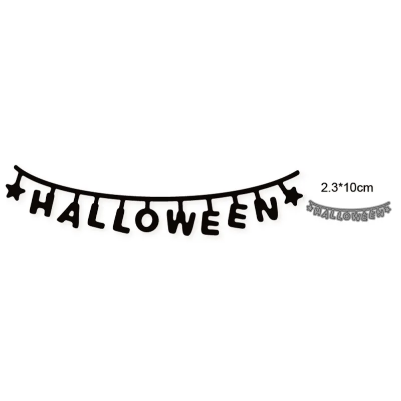 

Happy Halloween Frame Metal Cutting Dies For DIY Scrapbook Cut Die Paper Cards Embossed Decorative Craft New 2022