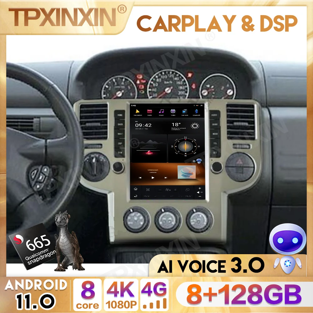 

10.4" Qualcomm Tesla CarPlay Android 11.0 For Nissan X-Trail X Trail 2002 - 2008 Car Radio Multimedia Player Navi GPS Head Unit
