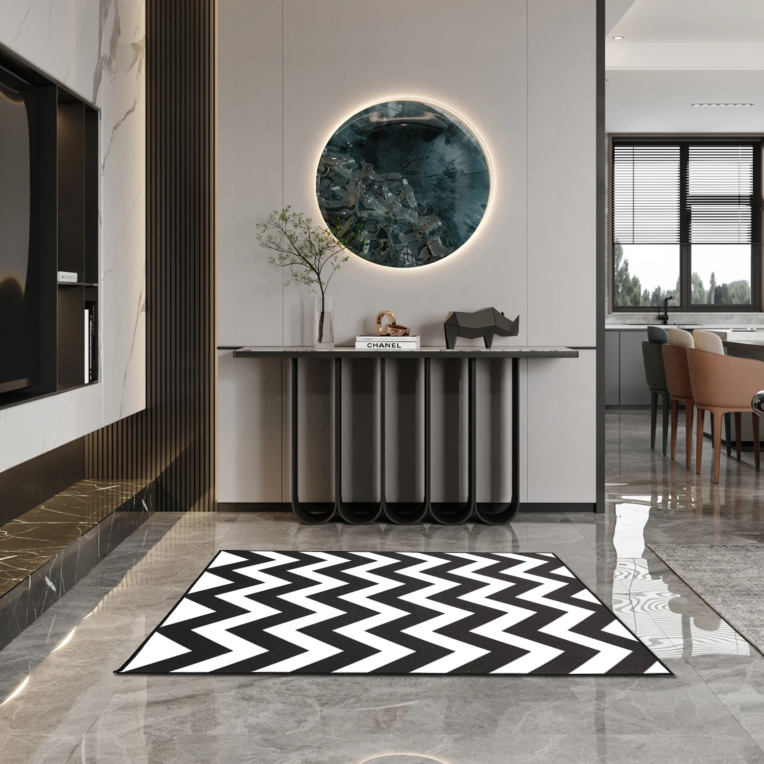 Нескользящий напольный коврик моющийся впитывающий ковер для гостиной прихожей