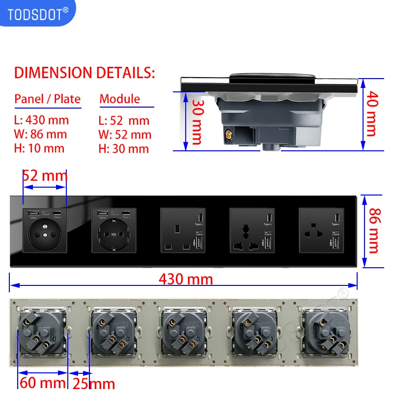 Бесплатная комбинированная Тройная рама поп настенное крепление розетка