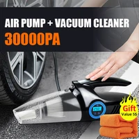 new 30000pa high suction car vacuum cleaner air pump four in one wireless charging vacuum cleaner wet and dry portable air pump