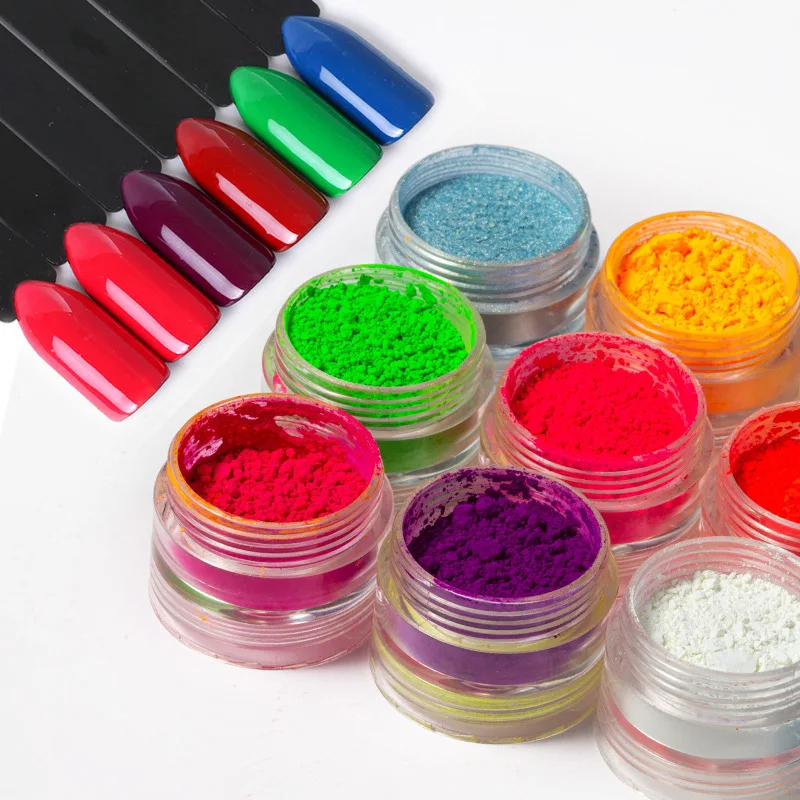 

Neon Nail Powder Eyeshadow Dust Fluorenscence Effect Nails Glitter Pigment Chrome Dust DIY Nail Accessories Decoration Manicure