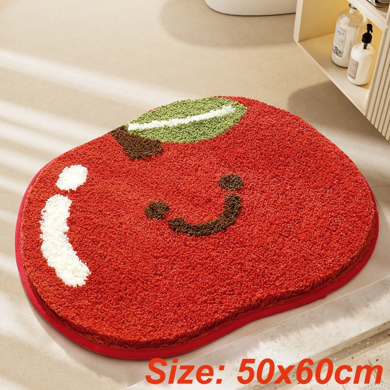 

Фруктовый тафтинговый коврик для ванной 50x60 см, оранжевый, полиэстер